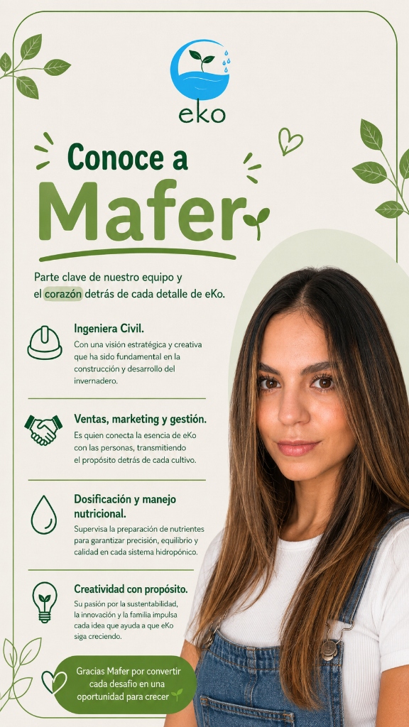 Conoce a Mafer - parte clave del equipo eKo
